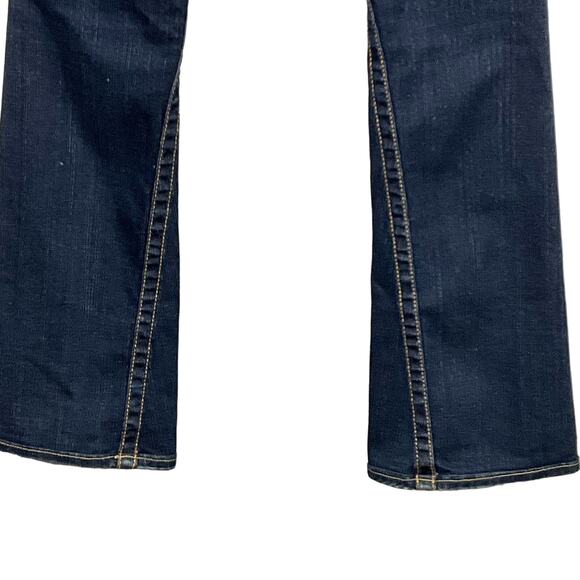 True Religion Womens Jeans Joey Twisted Seam Flare Leg Bootcut Dark Wash 26 x 32 - Picture 12 of 16